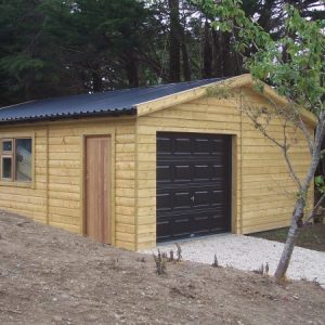Wooden garage