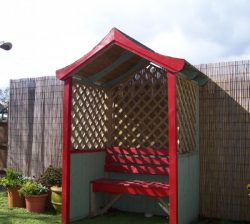 Arbour Painted Red