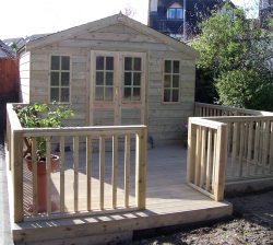 Home Office Log Cabin