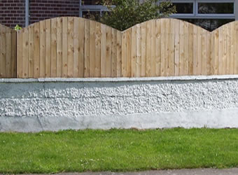 Solid arched cottage fencing