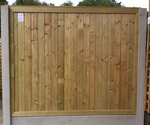 Tongue & Grooved Pressure treated timber fencing panel