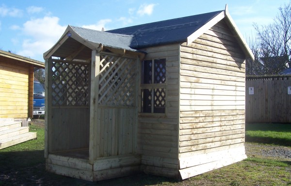 Wooden Garden Shed with porch